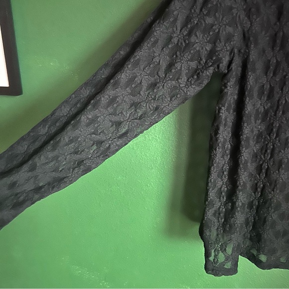 NWOT A New Day Longsleeve Lace Top size XXL in Black - Picture 9 of 9